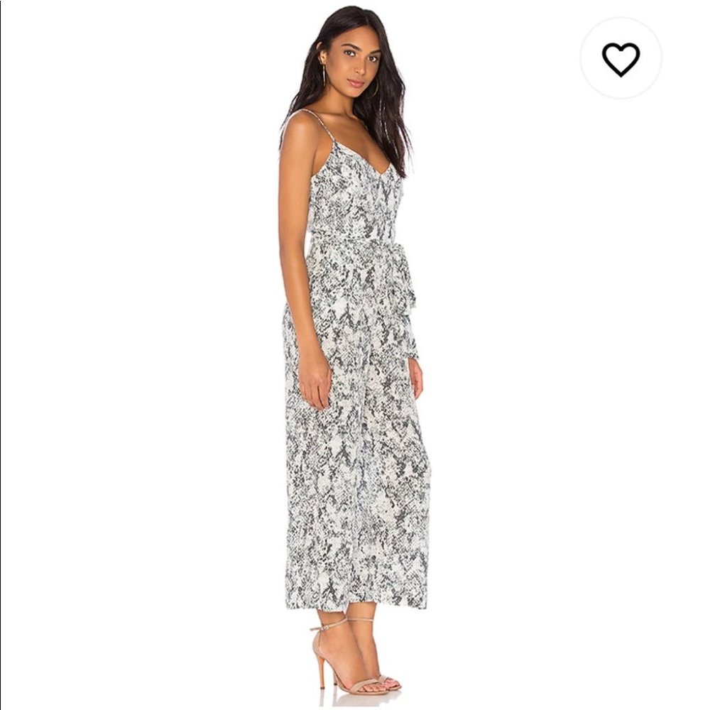 New L'agence Jaelyn Python Print Silk Jumpsuit - image 2